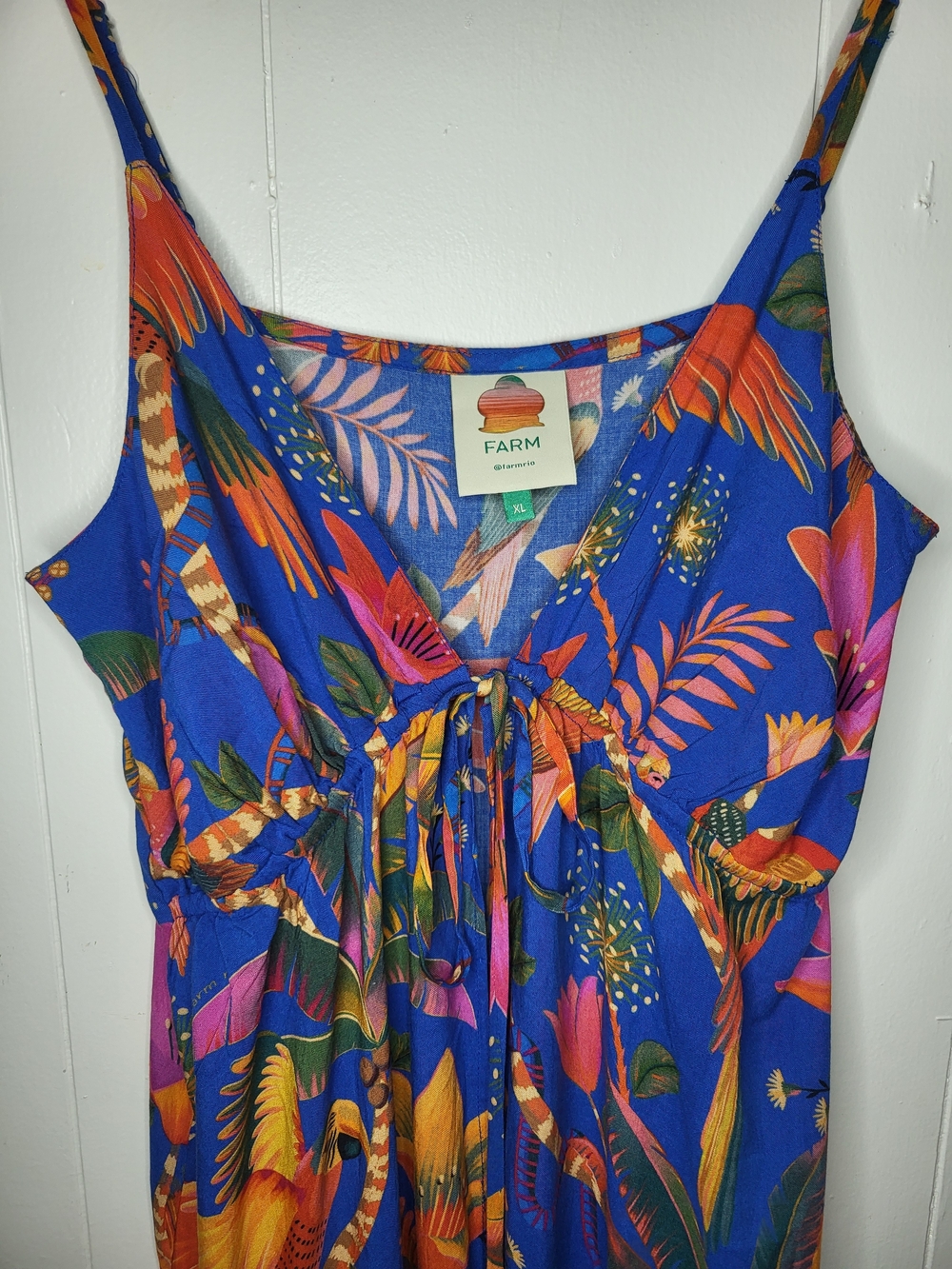 FARM Rio Macaw Party Cover Up Macaw Party Blue - Picture 7 of 12